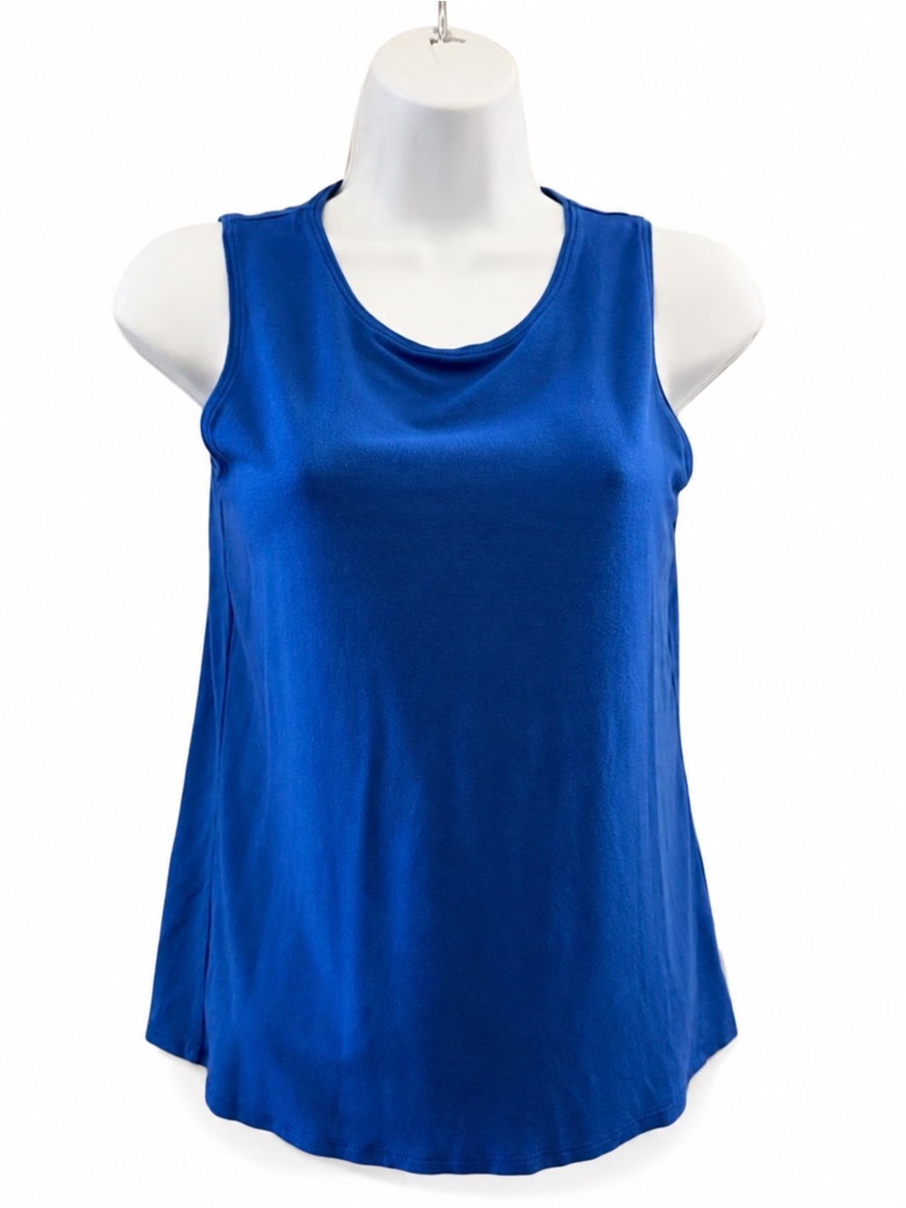 Eileen Fisher Petite Plus Royal Blue Sleeveless Silk Blend Tank Top PP”